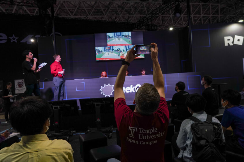 TUJ students showed their skills at GeekOut/Roblox Booth at the Tokyo Game Show.